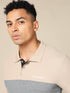 Men Solid Slim Fit Polo T-shirt with MATPIQ