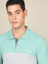 Men Solid Slim Fit Polo T-shirt with MATPIQ