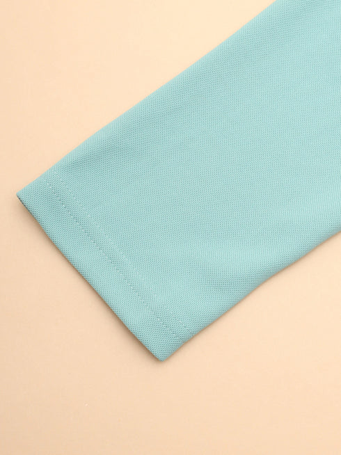 Men Solid Slim Fit Polo T-shirt with MATPIQ