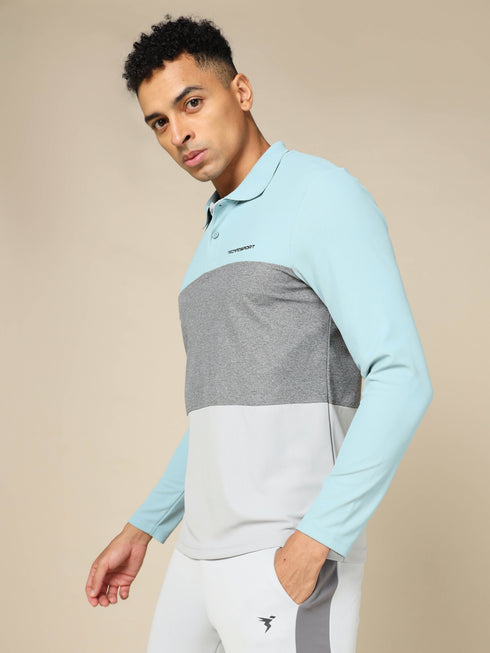Men Solid Slim Fit Polo T-shirt with MATPIQ