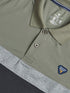 Men Colorblock Slim Fit Polo T-shirt with MATPIQ