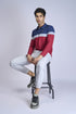 Men Colorblock Slim Fit Polo T-shirt with MATPIQ