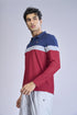 Men Colorblock Slim Fit Polo T-shirt with MATPIQ