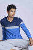 Men Colorblock Slim Fit Polo T-shirt with MATPIQ