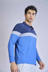 Men Colorblock Slim Fit Polo T-shirt with MATPIQ
