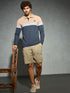 Men Colorblock Slim Fit Polo T-shirt with MATPIQ