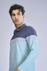 Men Colorblock Slim Fit Polo T-shirt with MATPIQ