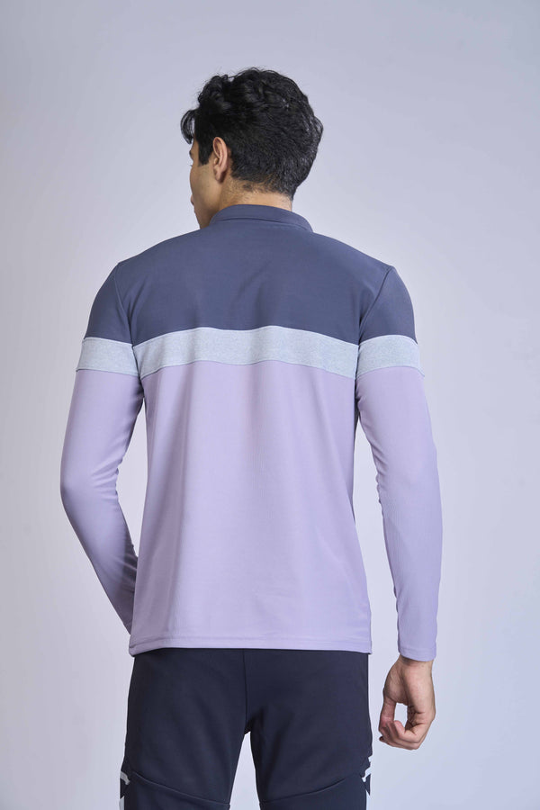 Men Colorblock Slim Fit Polo T-shirt with MATPIQ