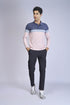Men Colorblock Slim Fit Polo T-shirt with MATPIQ