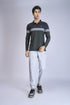 Men Colorblock Slim Fit Polo T-shirt with MATPIQ