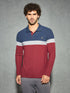 Men Colorblock Slim Fit Polo T-shirt with MATPIQ