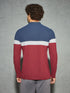 Men Colorblock Slim Fit Polo T-shirt with MATPIQ
