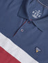Men Colorblock Slim Fit Polo T-shirt with MATPIQ