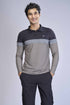 Men Colorblock Slim Fit Polo T-shirt with MATPIQ