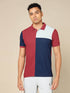 Men Colorblock Slim Fit Polo T-shirt with TECHNO COOL+