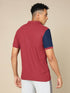 Men Colorblock Slim Fit Polo T-shirt with TECHNO COOL+