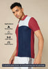 Men Colorblock Slim Fit Polo T-shirt with TECHNO COOL+