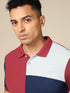 Men Colorblock Slim Fit Polo T-shirt with TECHNO COOL+