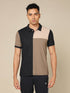 Men Colorblock Slim Fit Polo T-shirt with TECHNO COOL+