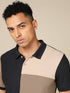 Men Colorblock Slim Fit Polo T-shirt with TECHNO COOL+
