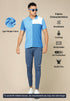Men Colorblock Slim Fit Polo T-shirt with TECHNO COOL+