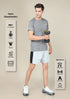 Men Melange Slim Fit Crew Neck T-shirt with MELANGE