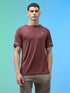 Men Melange Slim Fit Crew Neck T-shirt with MELANGE