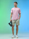 Men Melange Slim Fit Crew Neck T-shirt with MELANGE