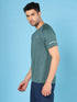 Men Melange Slim Fit Crew Neck T-shirt with MELANGE