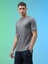 Men Melange Slim Fit Crew Neck T-shirt with MELANGE