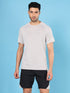 Men Melange Slim Fit Crew Neck T-shirt with MELANGE