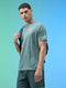 Men Melange Slim Fit Crew Neck T-shirt with MELANGE