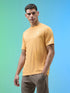 Men Melange Slim Fit Crew Neck T-shirt with MELANGE