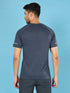 Men Melange Slim Fit Crew Neck T-shirt with MELANGE