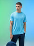 Men Melange Slim Fit Crew Neck T-shirt with MELANGE