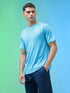 Men Melange Slim Fit Crew Neck T-shirt with MELANGE