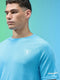 Men Melange Slim Fit Crew Neck T-shirt with MELANGE