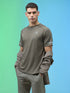 Men Melange Slim Fit Crew Neck T-shirt with MELANGE