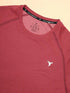 Men Melange Slim Fit Crew Neck T-shirt with MELANGE