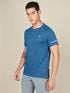 Men Melange Slim Fit Crew Neck T-shirt with MELANGE