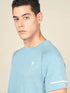 Men Melange Slim Fit Crew Neck T-shirt with MELANGE