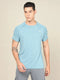 Men Melange Slim Fit Crew Neck T-shirt with MELANGE