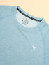 Men Melange Slim Fit Crew Neck T-shirt with MELANGE