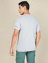 Men Melange Slim Fit Crew Neck T-shirt with MELANGE