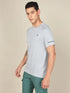 Men Melange Slim Fit Crew Neck T-shirt with MELANGE