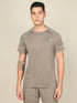 Men Melange Slim Fit Crew Neck T-shirt with MELANGE
