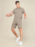 Men Melange Slim Fit Crew Neck T-shirt with MELANGE