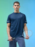 Men Melange Slim Fit Crew Neck T-shirt with MELANGE