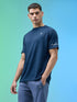 Men Melange Slim Fit Crew Neck T-shirt with MELANGE