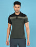 Men Colorblock Slim Fit Polo T-shirt with DOUBLE COOL